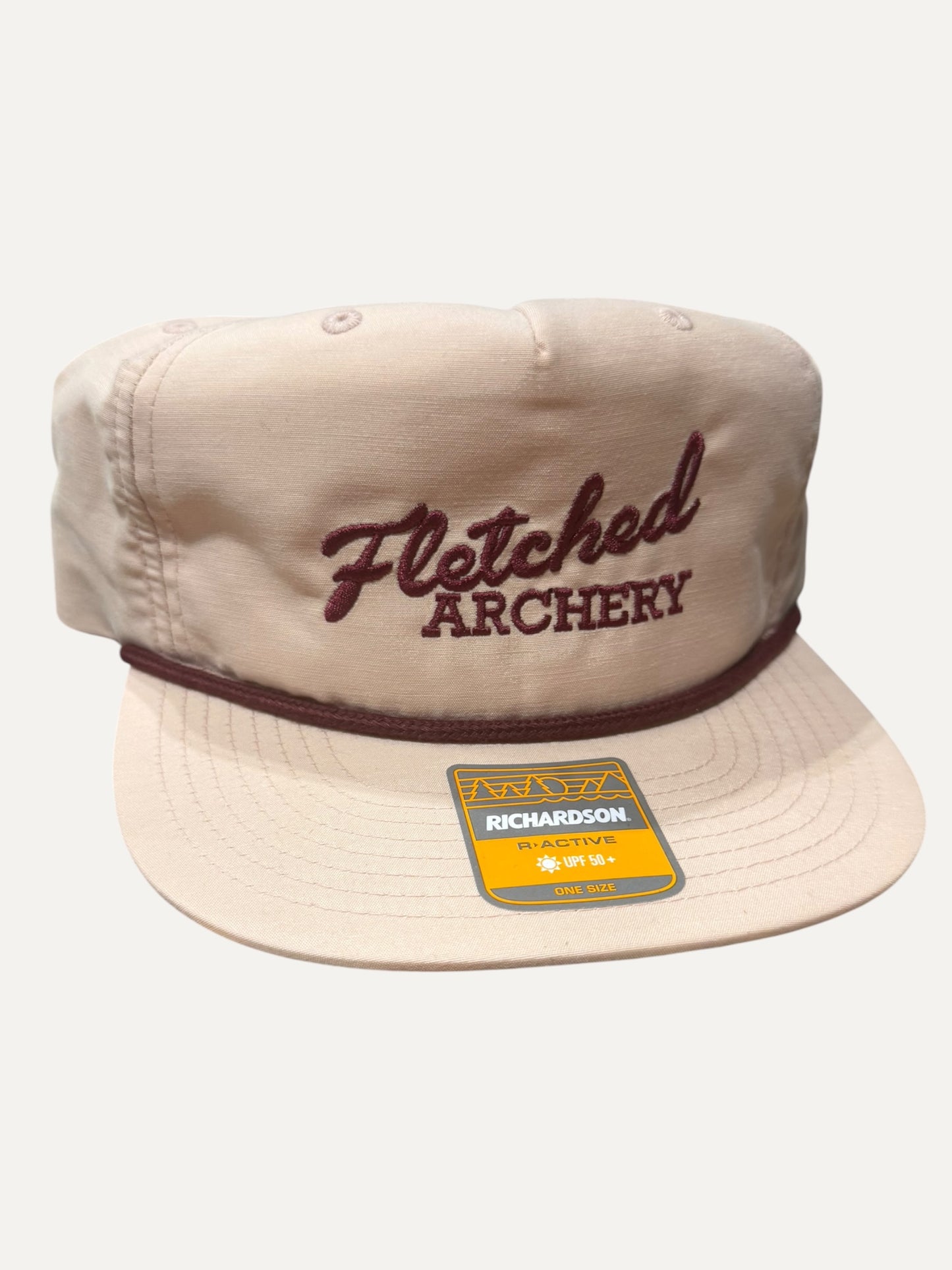Richardson 256 Pale Peach Rope Hat - Embroidered Script