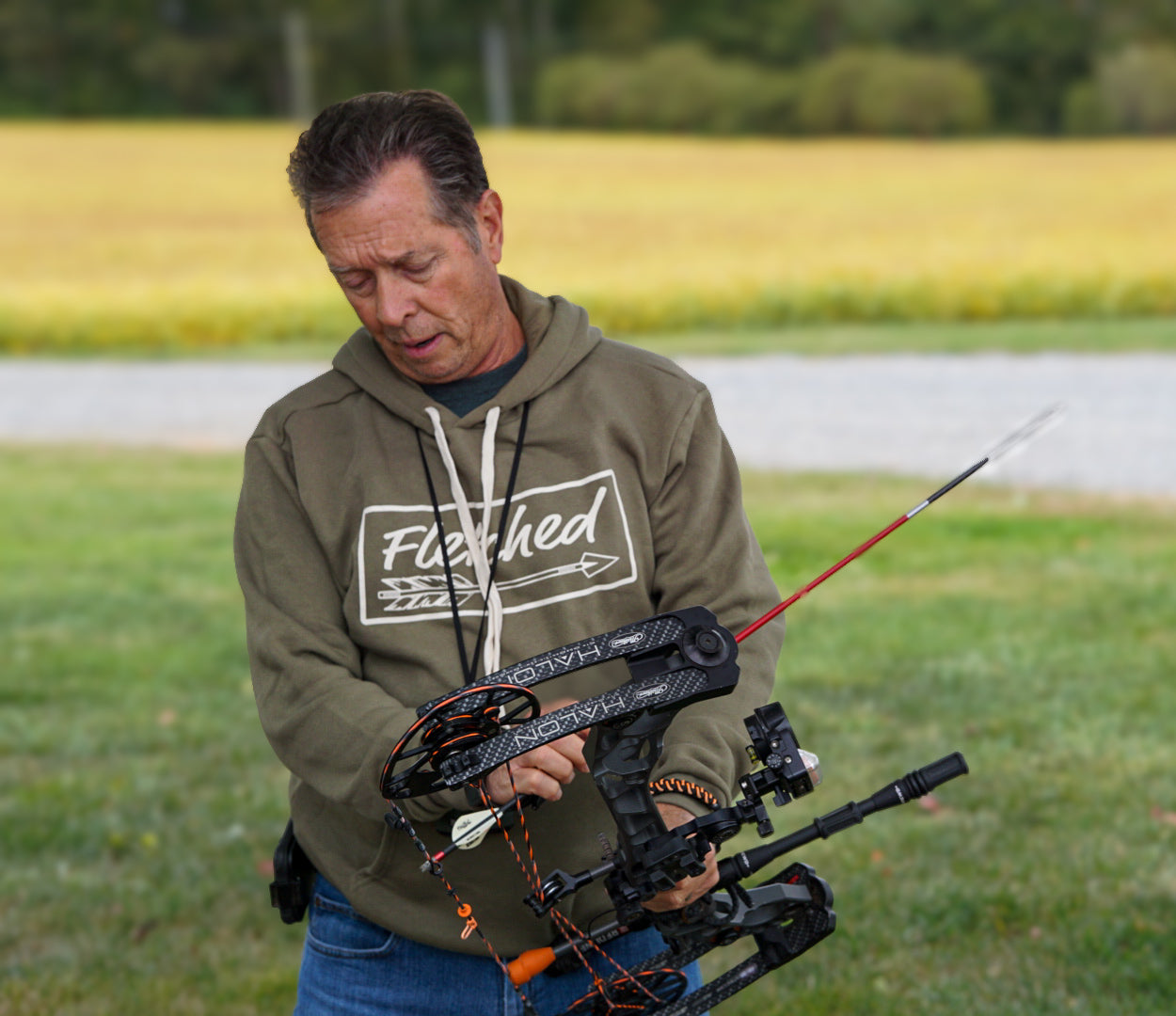 Military Green Signature Logo Hoodie