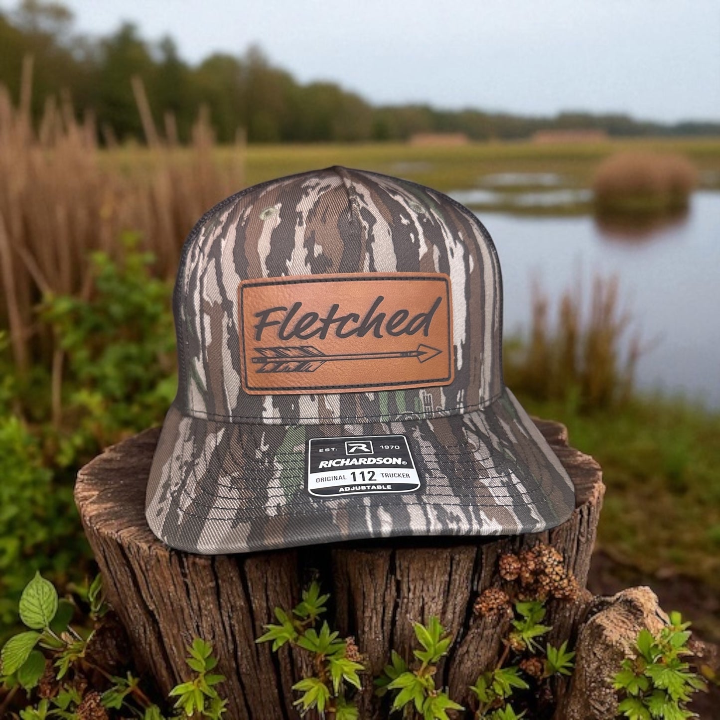 RealTree Original Richardson 112 Hat- Leather Patch