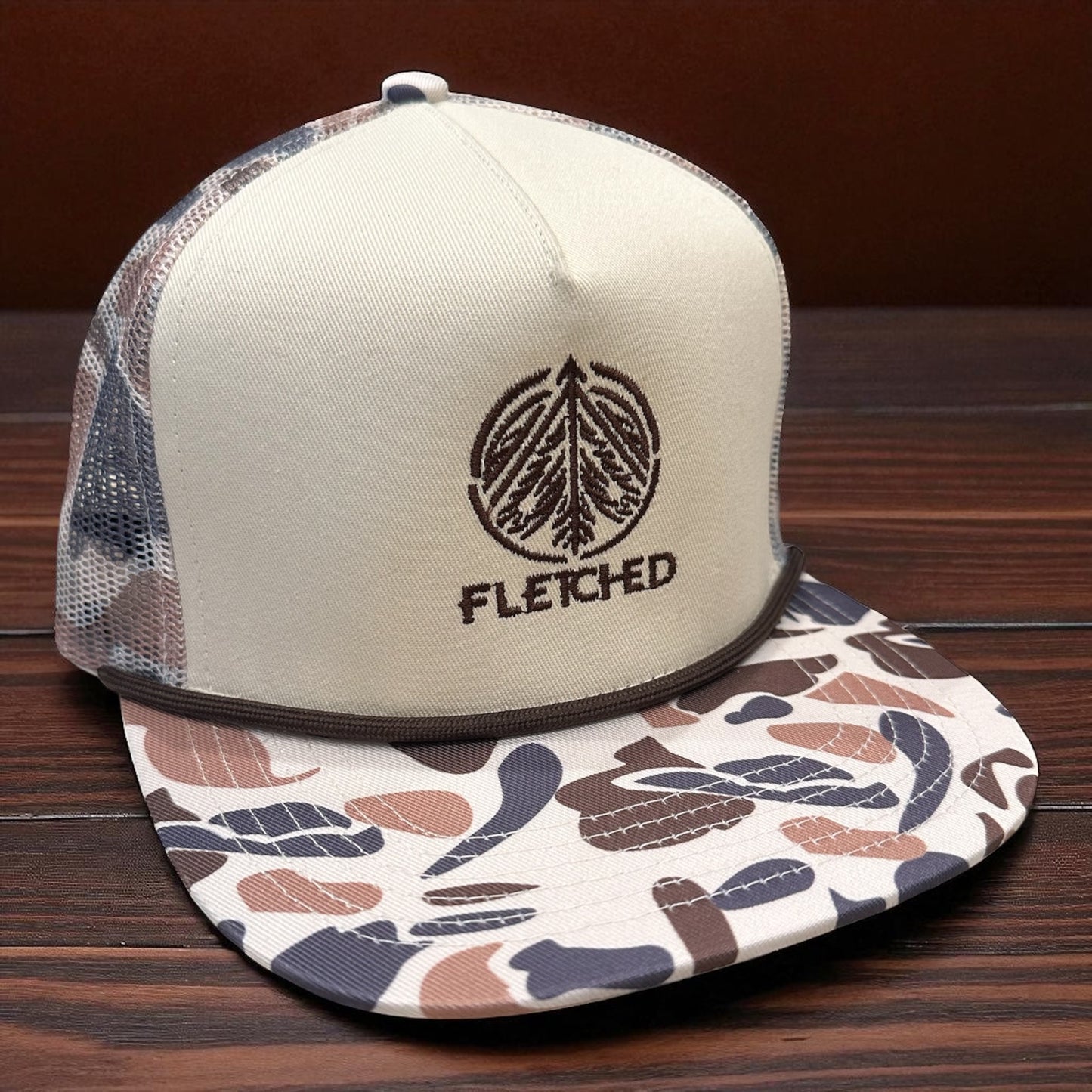 Kids Camo Bill Vented Hat