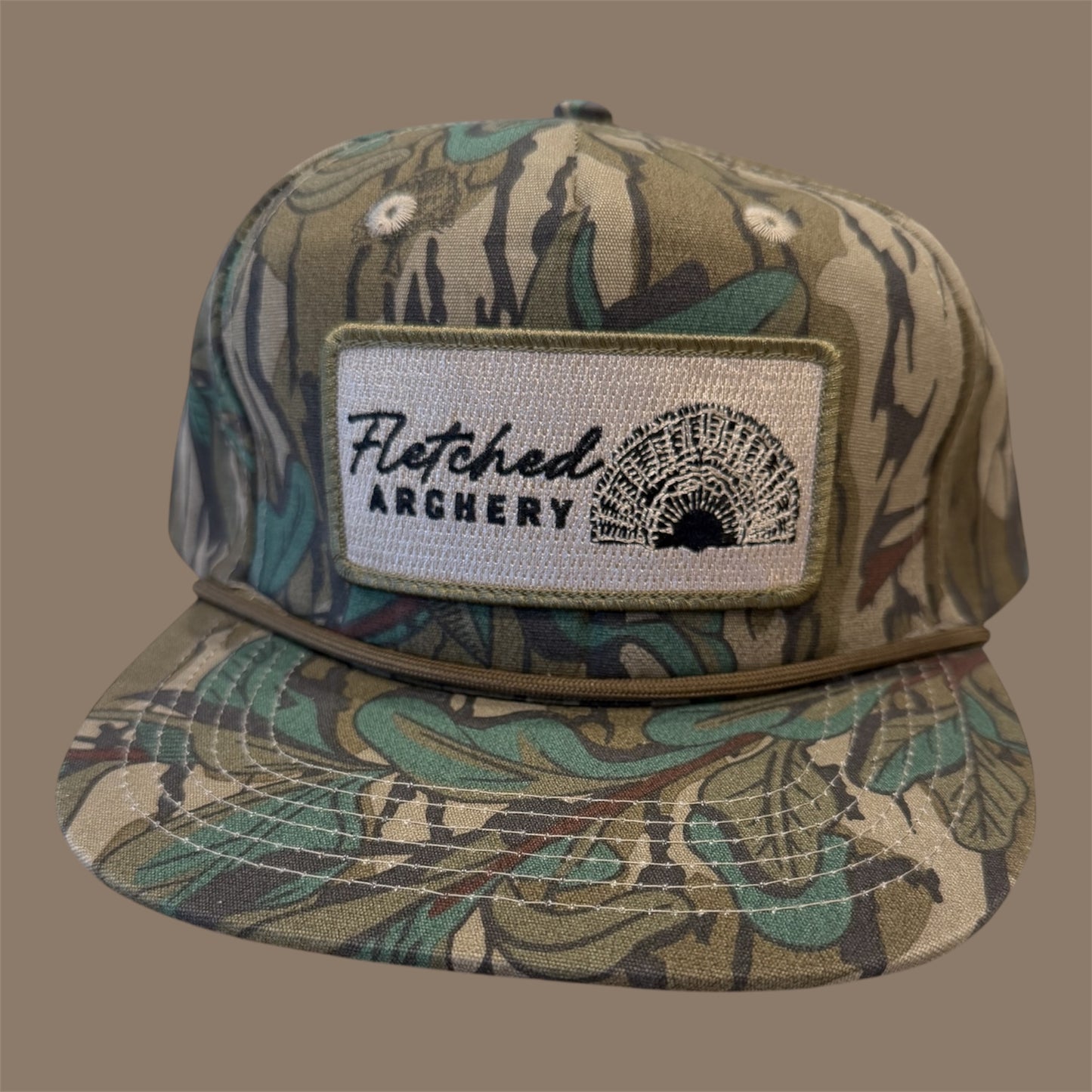 Mossy Oak Greenleaf Rope Hat- EmbroideredTurkey Patch