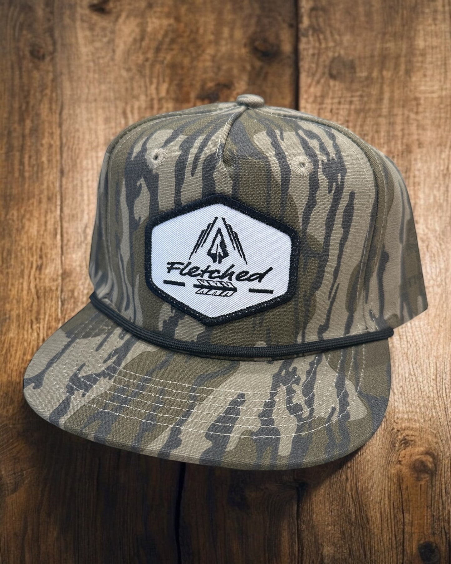 Kids Bottomland Camo Hat- Embroidered Patch