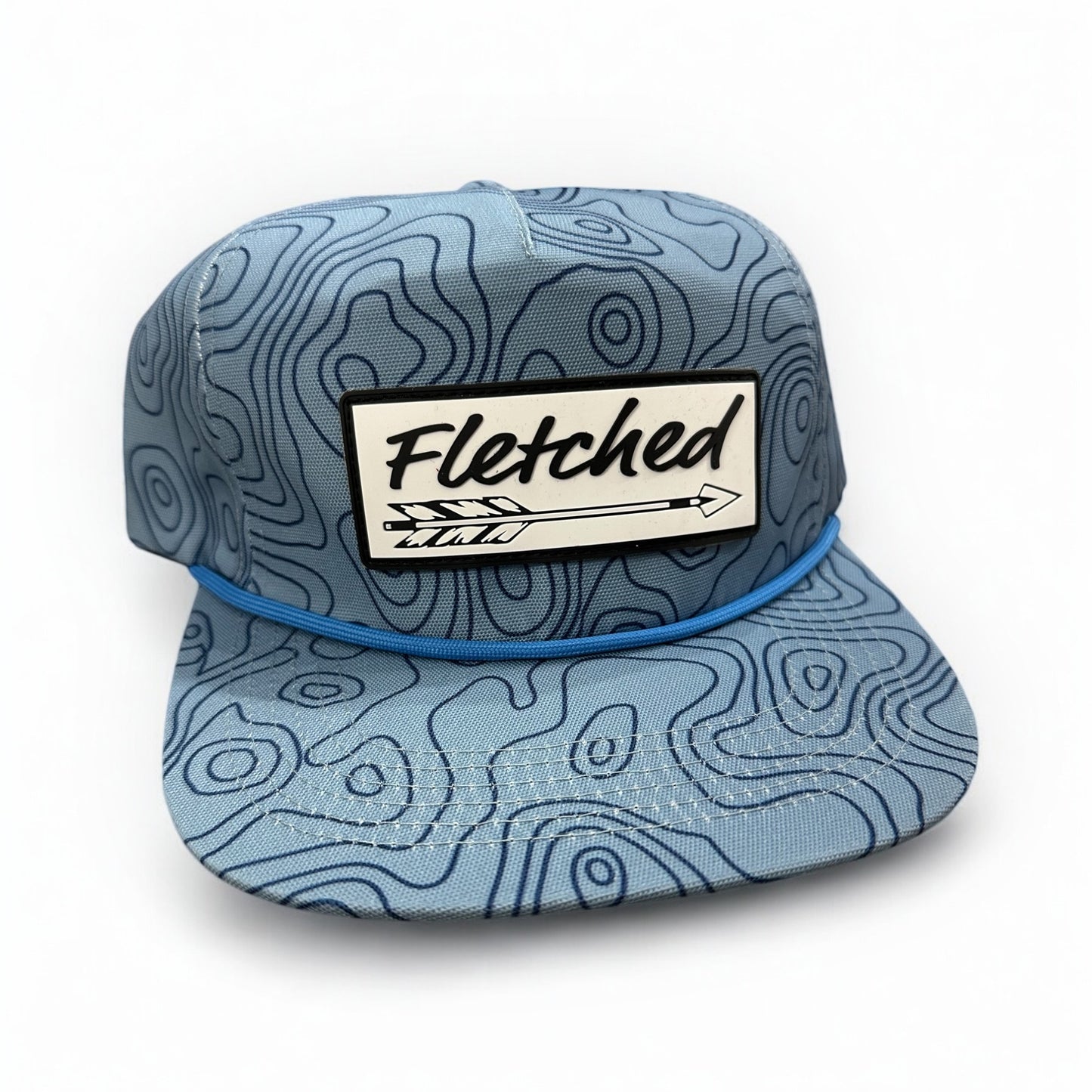 Blue Topo Rope Hat - PVC Patch