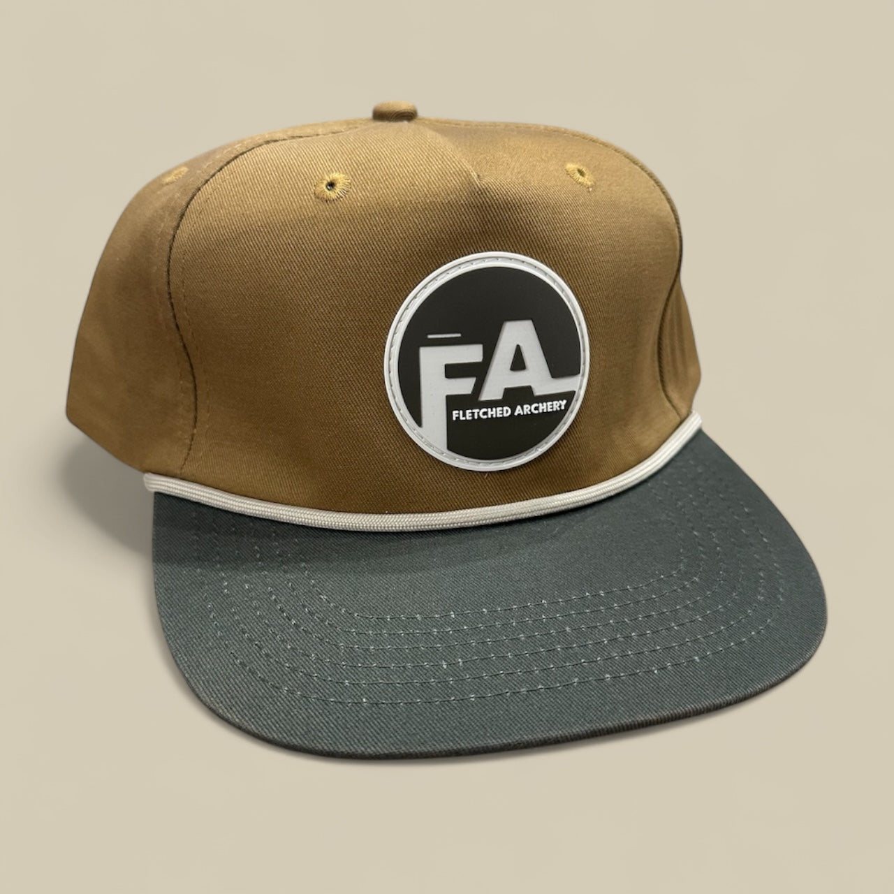Tan Rope Hat- PVC Patch