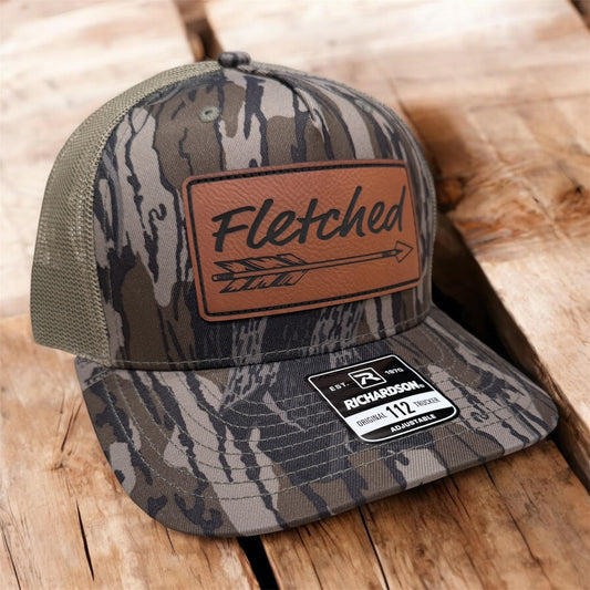 Mossy Oak Treestand Camo Richardson 112 Hat- Leather Patch